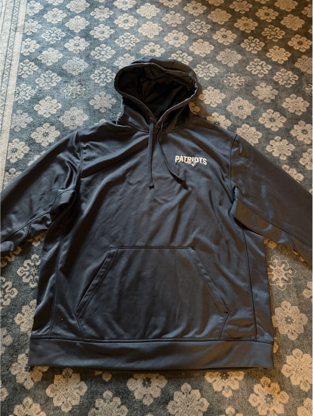 New England Patriots Dunbrooke Hoodie Mens Medium Navy NFL Performance Pullover